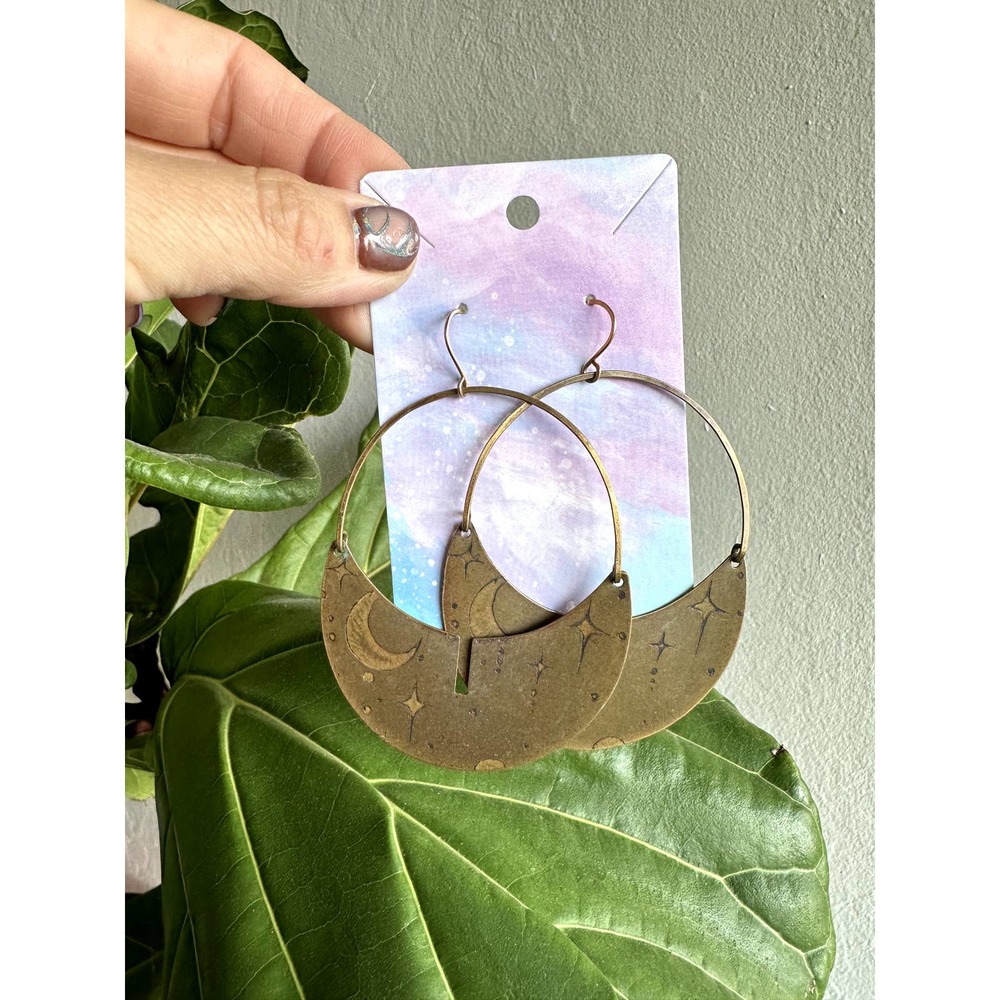 2.5" Hand Made Copper Earrings